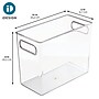 iDESIGN Plastic Pantry Bin, Clear, 4/Set (29402M4)~#|#~DE457B18-7FED-4C19-A858A7ABB53AADBF_sc7