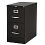 Staples 2-Drawer Vertical File Cabinet, Locking, Letter, Black, 26.5"D (28882D)~#|#~DE6B9CE1-0E11-4E6B-AB0B8982001316A4_sc7