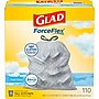 Glad ForceFlex Tall Kitchen Trash Bags, 13 Gal., Drawstring, Fresh Clean Scent, Gray, 110 Total Trash Bags (CLO78563)~#|#~DE6C6D49-5454-4983-92CDC1E1EA752E50_sc7