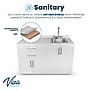 Viva Comfort 36'' H x 48" W Medical Cabinet with Right Sink and 48" W Wall Cabinet, 4 Doors, 2 Drawers, Gray (90248RS-GRY-WAL)~#|#~DE72F129-34BD-4599-BBCE44BA57871717_sc7