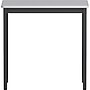 Lorell 30" W x 18" D Utility Table, Melamine, Gray/Black (LLR60752)~#|#~DE8AAA70-38F2-48D7-831A568A5F0F2B76_sc7