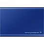 Samsung T7 2TB USB 3.2 Portable Solid State Drive, Blue (MU-PC2T0H/AM)~#|#~DEA8F143-7BA8-4064-8977F6BFF63706A4_sc7