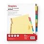 Staples Large Tab Insertable Paper Dividers, Assorted Colors, 8-Tabs (13487/11111)~#|#~DEC87453-D45F-4E28-B595B6BA7B83AA1F_sc7