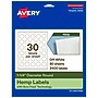 Avery Hemp Round Laser/Inkjet Multipurpose Labels, 1-1/4" Dia, Off-White (2400/Box)~#|#~DEF5238A-13FC-4BB9-A09B2FDCF730FD45_sc7