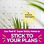 Post-it Super Sticky Notes, 4" x 6", Canary Collection, Lined, 90 Sheet/Pad, 5 Pads/Pack (6605SSCY)~#|#~7700A53B-5E01-4A7D-BA29437E01B5D9C7_sc7