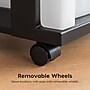 Iris 6-Drawer Durable Storage Cart, Plastic, Black/Clear (116862)~#|#~DF5CB145-3C84-4625-BBC3871EA7D053E8_sc7