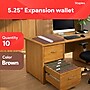 Staples Expanding Wallet, Legal Size, Brown Redrope Accordion File with Elastic Closure, Holds Oversized Documents – 10/Pack~#|#~DF5DCE73-DE75-47CE-9CCB0C8872A7E3EE_sc7