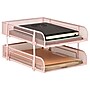 Mind Reader Metal Mesh Front Loading Stackable Letter Tray, Letter/Legal Size, Pink (CSTACK2-PNK)~#|#~DF82CAD9-EE93-40FC-8F62967B9449D06E_sc7