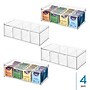 iDESIGN Plastic Tea Storage Drawers, Clear, 4/Set (27749M4)~#|#~DF8B6A8F-9E50-4157-A5986B2398F9367C_sc7