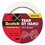 Scotch Tear By Hand Packing Tape, 1.88" x 54.6 yds., Clear, 6/Pack (3250-TBH-12GC)~#|#~DF9D12F9-EF2B-4122-91C96C3DB0B17E40_sc7