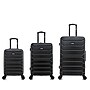 InUSA Trend 3-Piece Hardside Spinner Luggage Set, Black (IUTRESML-BLK)~#|#~DFC8910D-18E3-4250-8A90C760E64FD65F_sc7
