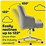 Serta Leighton Fabric Home Office Chair, Medium Gray (48445)~#|#~DFCF5ED8-CC0D-4C73-AA27F04B34B521E8_sc7