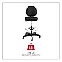 Alera® Interval Series Swivel Task Stool, 100% Acrylic With Tone-On-Tone Pattern, Black~#|#~DFED144F-02F2-4B23-BECCBA2B9532C593_sc7