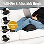 Mind Reader Adjustable Height Air-Cloud Memory Foam Footrest, Black (FTPLUSH-BLK)~#|#~DFFBF5B1-8C45-4B54-87077A0A770C6535_sc7