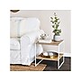 Household Essentials Jamestown 19.8"W x 19.8"D Laminate Side/End Table, Coastal Oak/White (8228-1)~#|#~DFFE8D8E-2296-427C-B57D634F792682AD_sc7