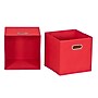 Household Essentials Medium Folding Fabric Storage Bin, 11" x 11"x 11", 23 Qt., Red, 6/Pack (825-1)~#|#~E01499B6-67A7-4533-BF4D7FBCB0E2BBFE_sc7