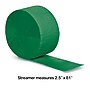 Creative Converting Touch of Color Streamer, Emerald Green, 12/Pack (078330)~#|#~E03729C6-72C7-461E-86E6C5D9946CAE6A_sc7