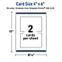 Avery Pre-Printed Gold-Dipped Edge Design Matte Blank Card, White, 20/Pack (S00-DJS)~#|#~E0401404-989A-4EF6-9A9B11213378D44C_sc7