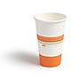 Perk 16 Oz Paper Hot Cups, 500 Count Bulk Disposable Coffee Cups for Hot Beverages, White/Orange~#|#~E04C6CF5-6AF4-4FA8-9878605DBEB132CC_sc7