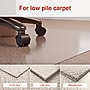Staples Carpet Chair Mat, 46" x 60", Designed for Low-Pile Carpet, Clear Polycarbonate (ST63677)~#|#~E04CDFDD-4D9C-437E-99062895141AEFA5_sc7