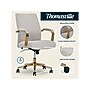 Thomasville Furniture Jolie Ergonomic Fabric Swivel Desk Chair, Light Gray (60068-LGRY)~#|#~E0544F82-4DE2-4215-AC03239F69AF0FF6_sc7