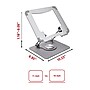 Staples TECH 10.23" x 8.85" Steel Adjustable Laptop Stand, Silver (ST62820-CC)~#|#~E058FA00-7418-4905-A966E04683D550D8_sc7
