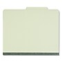 Universal Pressboard Classification Folders, 2/5-Cut Tab, 2" Expansion, Letter Size, Green, 10/Box (UNV10271)~#|#~E06082E6-246C-4862-90B21199B12D5D02_sc7
