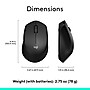 Logitech M330 Silent Plus Wireless Optical USB Mouse, Black (910-004905)~#|#~E06AEDAC-18C8-43B4-BF5B4D689A0E0CB4_sc7