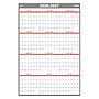 2026-2027 Staples 32" x 48" Academic Yearly Dry Erase Wall Calendar, Reversible, White/Red/Gray (ST54274-27)~#|#~E072C362-42FD-4E99-9F4693FF015FBAE4_sc7