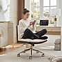 Elle Decor Ariana Criss Cross Armless Ergonomic Fabric Swivel Computer and Desk Chair, Cream (60121-CRM)~#|#~E0736852-EB43-44EE-88B7656C3C3249D5_sc7