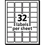 Avery TrueBlock Laser Durable ID Labels, 1-1/4" x 1-3/4", White, 1,600 Labels/Box (6576)~#|#~E081FDAA-EA6A-4AD1-9A95743C24DB6CC4_sc7