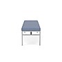 Lesro Avon 3-Seat Bench, Chambray Light Navy/Silver (AV3001.SSV-01CHLN)~#|#~E0A91A98-2E7E-407B-AA180F90A7DB17EA_sc7