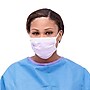 Medline ASTM Level 3 Procedure Face Mask, Ear Loops, Anti-Fog, Purple, 50/Box (NON27412ELZ)~#|#~E0AA4ED8-C9B5-4890-8D741161CDBCB59F_sc7
