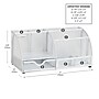 Mind Reader 7-Compartment Metal Desk Organizer File and Accessory Storage, White (JOEORG-WHT)~#|#~E0B006F3-1F86-4405-823CAD52E600AECD_sc7