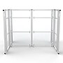 VersaDesk WorkNest 66"H x 81"W 2 Person H-Shaped Cubicle Panel Workstation, White (WNCH-7296-W)~#|#~E0B68AAD-952E-405B-BA79FEA9FFCDAF6E_sc7