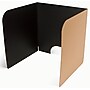 Classroom Products Foldable Cardboard Freestanding Privacy Shield, 20"H x 20"W, Black/Kraft, 20/Box (2020 BK)~#|#~E0BE6F77-3A4A-4431-84F32986826285E4_sc7