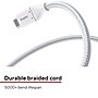 Staples TECH USB-C to USB-C Charging Cable, 6.5 ft., White (ST62335)~#|#~E0C003A7-8152-426C-96E72A24B676884A_sc7