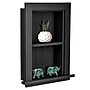 AdirHome 1-Shelf Recessed Wall Mount Shelf, 19" x 12.75" x 4.75", Black (515-01-BLK)~#|#~E0C2581A-EBE9-4F22-9F465604C0397AEB_sc7