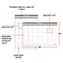 Staples 24" x 36" Reversible Monthly Dry‑Erase Wall Calendar, White/Gray, Laminated Surface~#|#~E0C46745-A3D6-4478-9A4DCEA135C8E90C_sc7