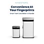Nine Stars Stainless Steel Motion Sensor Trash Cans, Silver, 2/Pack (CB50-28/15-5)~#|#~E0C563F1-B86C-41E5-9A3A931AC546DFAD_sc7