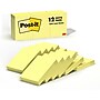 Post-it Notes, 1 3/8" x 1 7/8", Canary Collection, 100 Sheet/Pad, 12 Pads/Pack (653-YW)~#|#~E0D2AC82-2083-48CB-87C5DA5E27E0F737_sc7