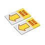 Sparco Printed Arrow Page Flags, "Sign Here", Yellow/Red, 1" x 1.75", 50 Flags/Pk~#|#~E0D875D1-59DB-40FD-B16C1995BEA5017D_sc7