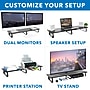 Mount-It! Extra Wide Monitor Riser for 2 Screens, Black (MI-7267)~#|#~E0E6962F-0812-4100-A3F4EAB6BE0EF023_sc7