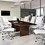 Bush Business Furniture 120W x 48D Boat Shaped Conference Table with Wood Base, Mocha Cherry (99TB12048MRK)~#|#~E0E900F5-9869-4173-88178EF6253FC746_sc7