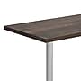 Flash Furniture Bennett Wooden Commercial Indoor Table, 60" x 30", Dark Brown Top/Silver Base (GSF3060DBT2222S)~#|#~E0EF471E-5226-4E3E-9BFDFE9EFD90B577_sc7