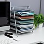 Mind Reader 5-Tier Stackable Paper Desk Tray Organizer, Metal, Silver (5TPAPER-SIL)~#|#~E11F1013-F20E-4D27-95D4C293ED601DFF_sc7