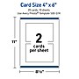 Avery Rectangle Matte Blank Card, White, 20/Pack (19479370985)~#|#~E13E4FDE-6FCC-49F3-853B00179411C09C_sc7