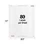Staples Laser/Inkjet Address Labels, 1/2" x 1 3/4", White, 80 Labels/Sheet, 100 Sheets/Pack, 8000 Labels/Box (ST18056-CC)~#|#~E1407DF5-40BD-40F4-9FF64715BA31F90D_sc7