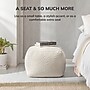 Anji Mountain Cherokee Ivory Fabric Rectangular Pouf Ottoman (AMBPF153-2014)~#|#~E14109D7-341A-4E21-BE06A0DDA074F6C8_sc7