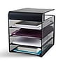 Safco Onyx 4-Compartment Hanging Steel Mesh Organizer, Black (SAF3242BL)~#|#~E14570DC-B78C-4865-91F5D36406A9E204_sc7